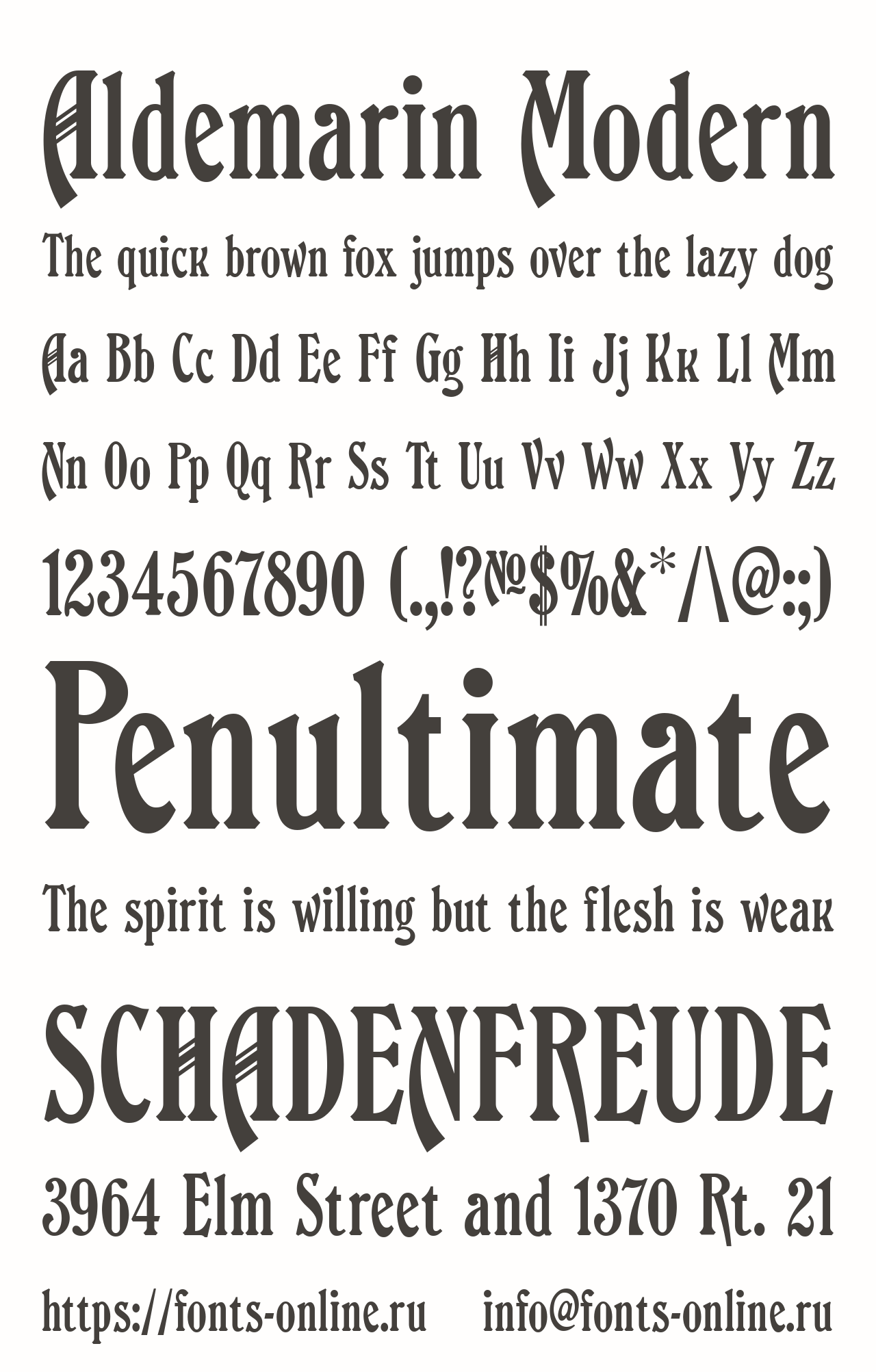 Aldemarin Modern Free Font Download